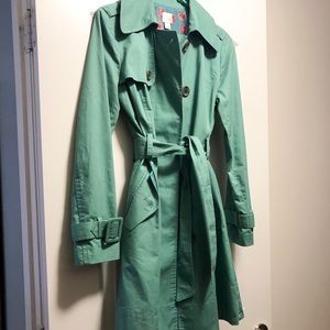 Turquoise LC Lauren Conrad trench coat